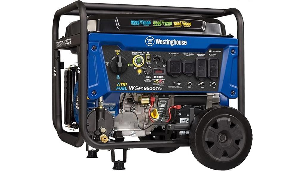 tri fuel portable generator power