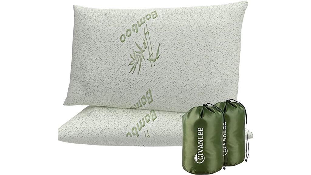 two pack camping pillow set