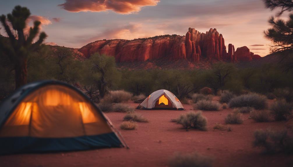 unforgettable arizona tent camping