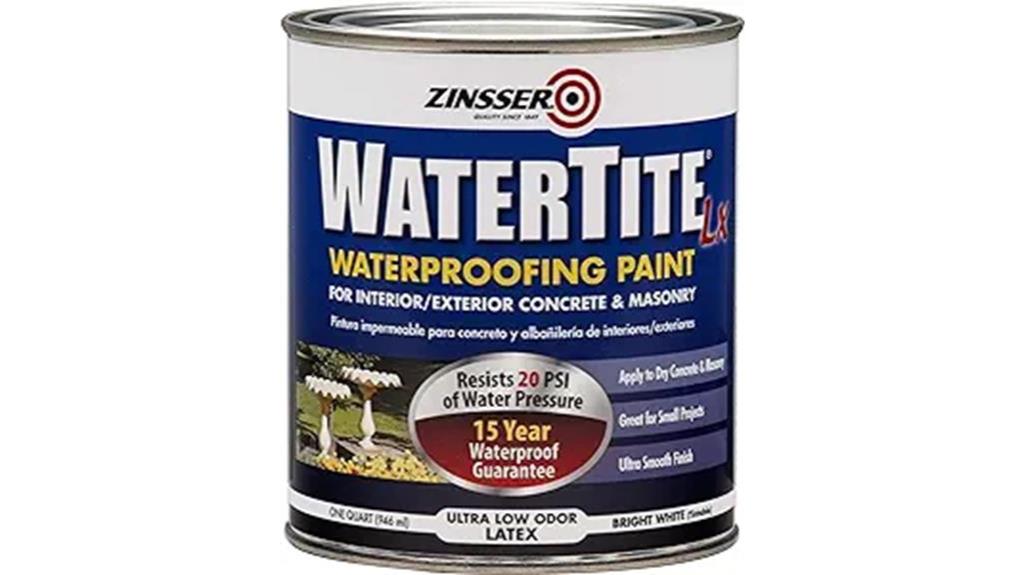 watertite latex paint quart