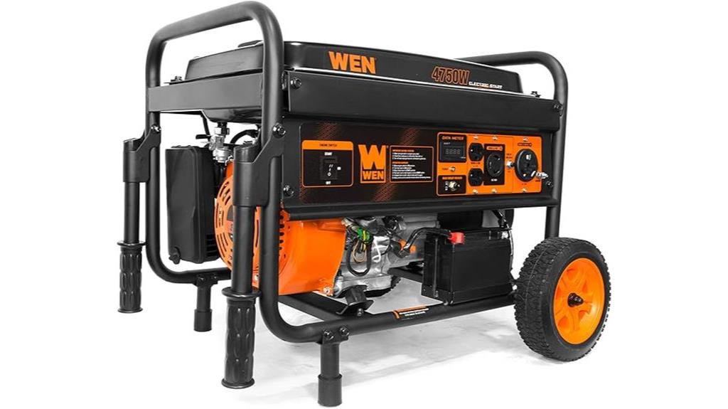 wen 4750 watt electric generator