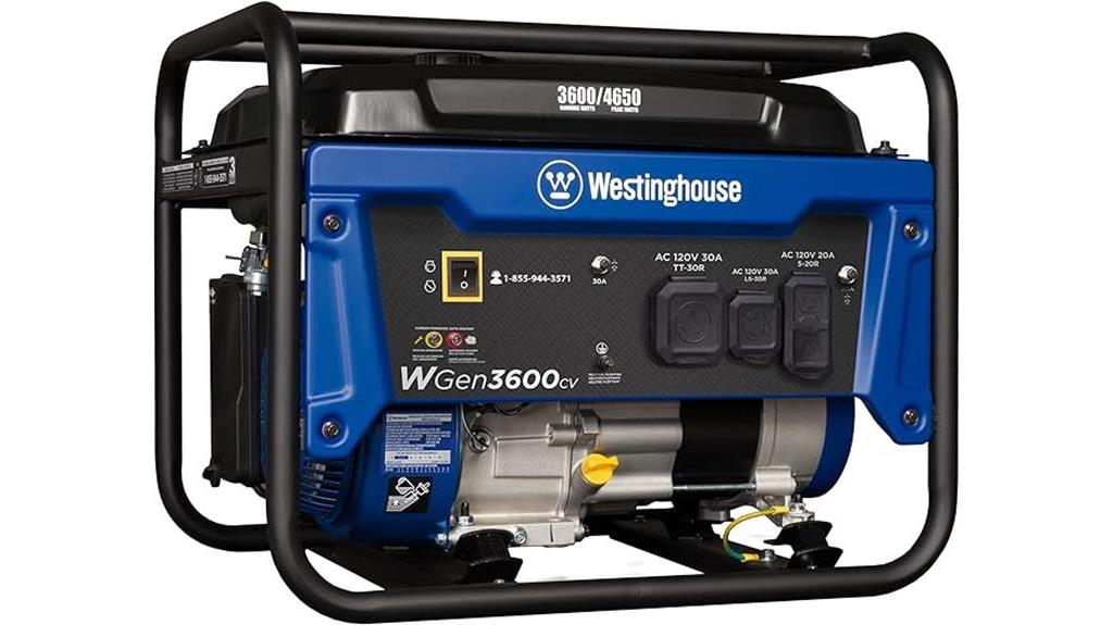 westinghouse 4650 watt generator