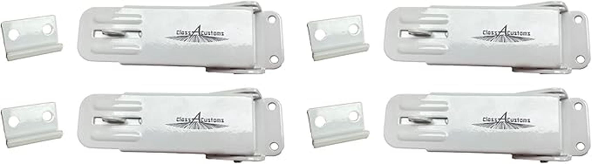 white locking camper latch