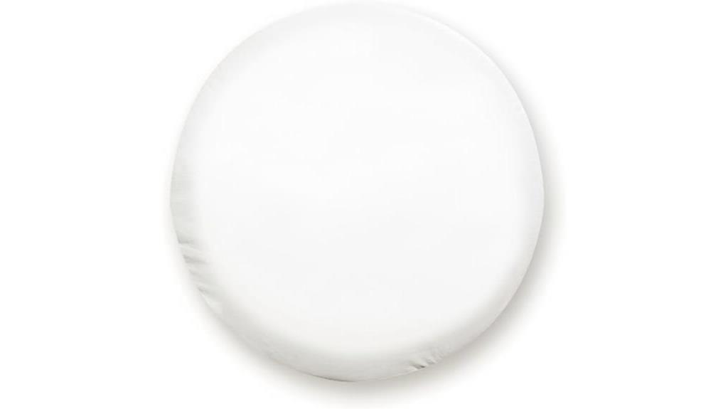 white vinyl tire cover