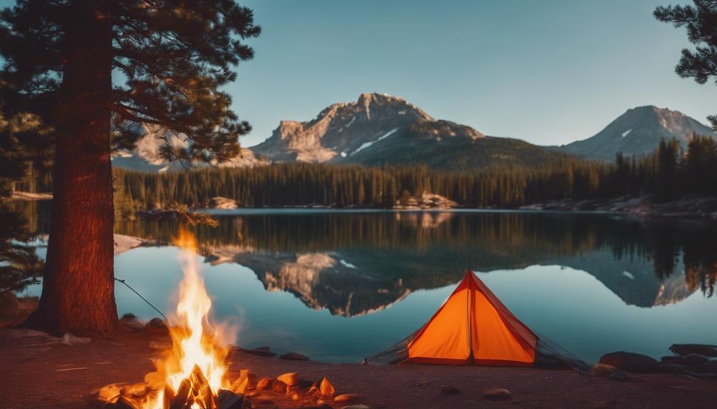 scenic camping in mammoth