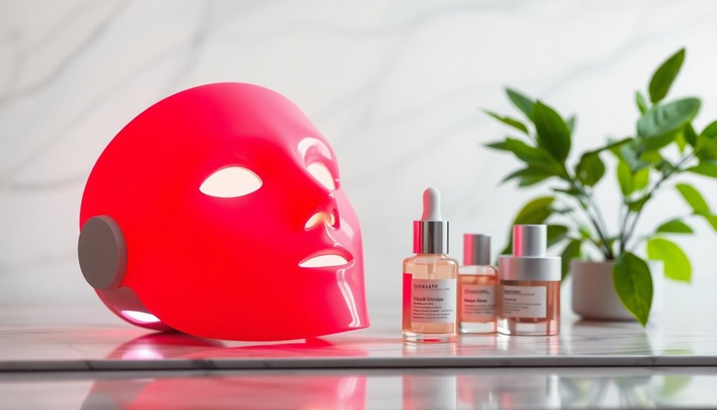 red led mask therapy