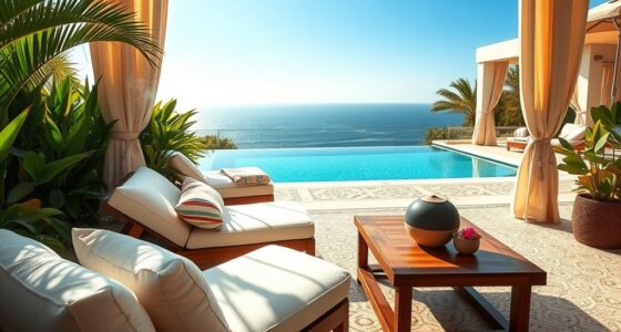 aromatherapy enhances outdoor luxury