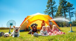 balancing tent temperatures safely
