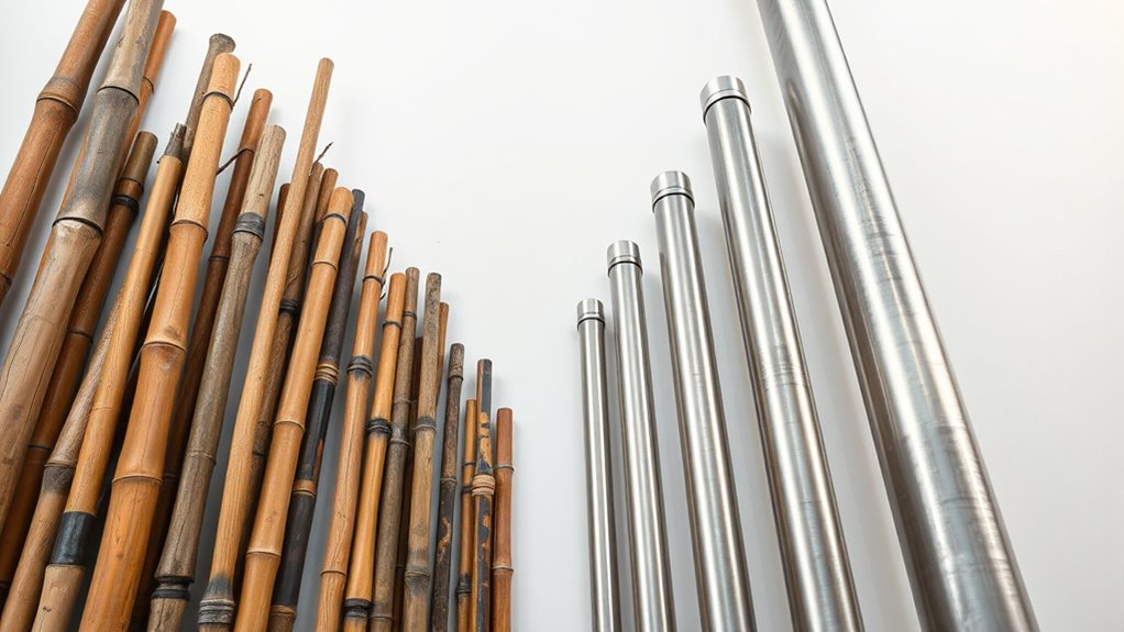 evolution of pole materials