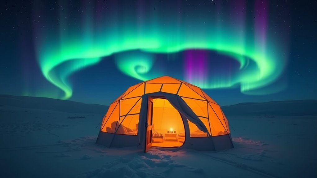 Aurora Alarm Clock: Waking Up to a Northern Lights Sky in a Snow‑TentBusiness 1 northern lights snow tent