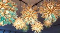 ocean plastic upcycled chandeliers