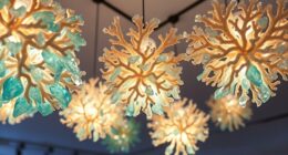 ocean plastic upcycled chandeliers