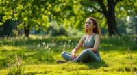 outdoor meditation for focus