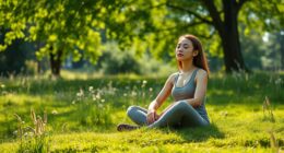 outdoor meditation for focus