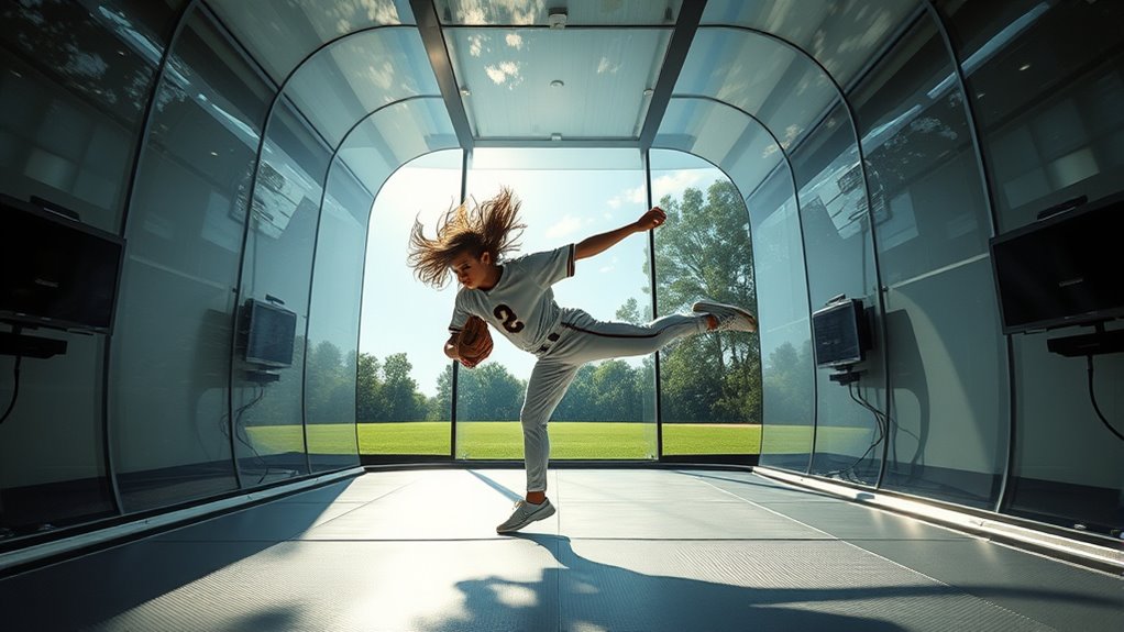 pitch practice at wind tunnels