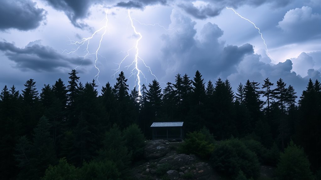seek enclosed shelter quickly