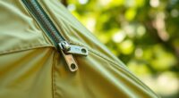 tent door zipper maintenance