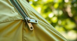 tent door zipper maintenance