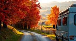 autumn campervan travel routes