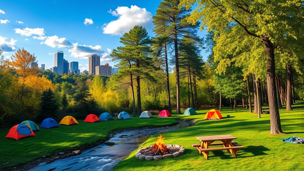 campgrounds near urban areas