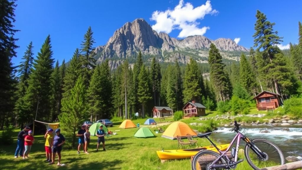 campgrounds with activity rentals