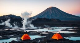 camping at geothermal sites