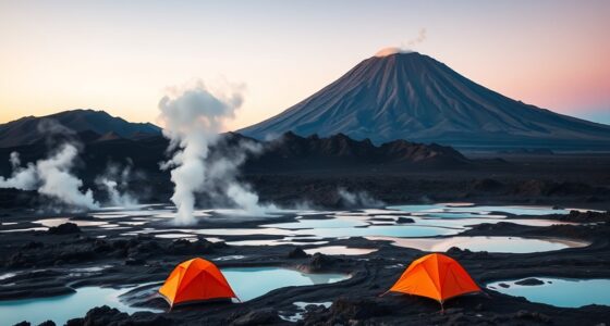 camping at geothermal sites