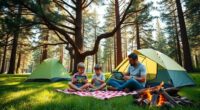 camping with children safely