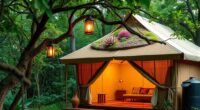 eco friendly glamping construction