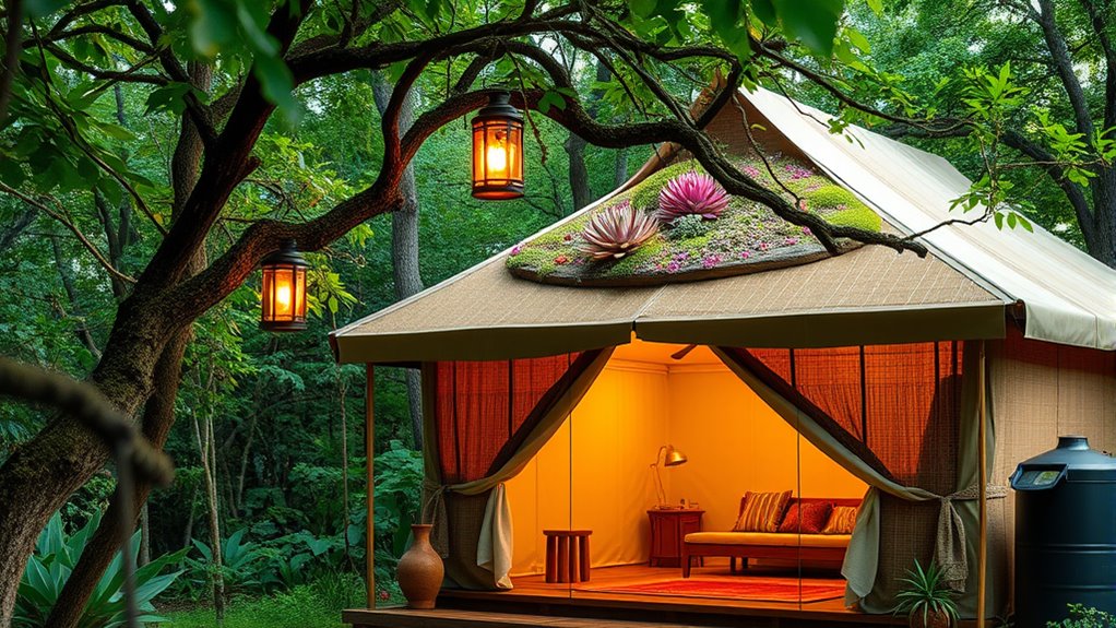 eco friendly glamping construction