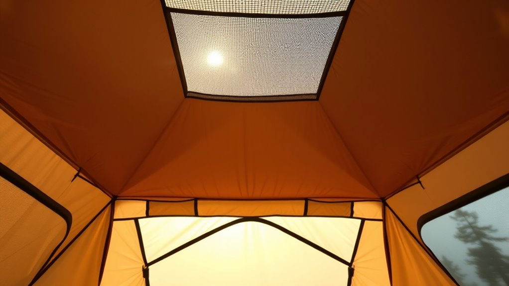 ensure proper tent ventilation