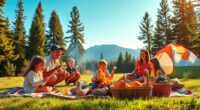 family camping activities planning