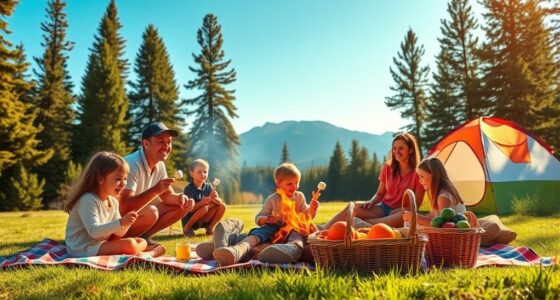 family camping activities planning