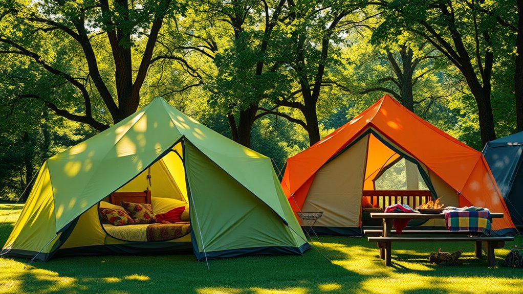 family camping tent comfort