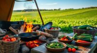 farm to table camping experiences