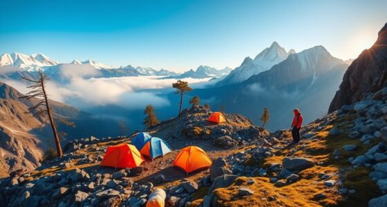high altitude mountain camping