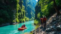 hiking and river packrafting