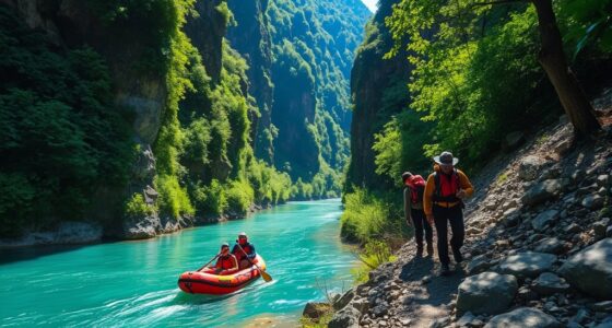 hiking and river packrafting