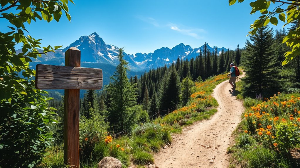 hiking trails and camping