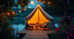 luxurious outdoor couples retreat