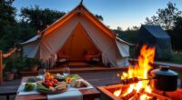 luxury camping with local cuisine