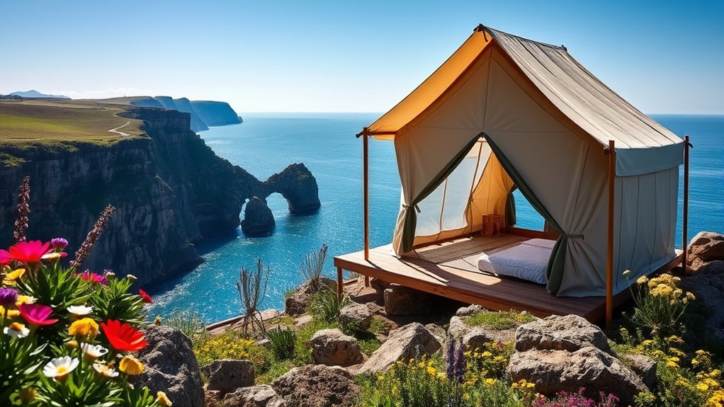 luxury eco friendly cliffside retreat