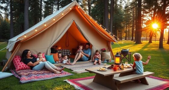 luxury family camping experience