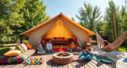 luxury family camping sites