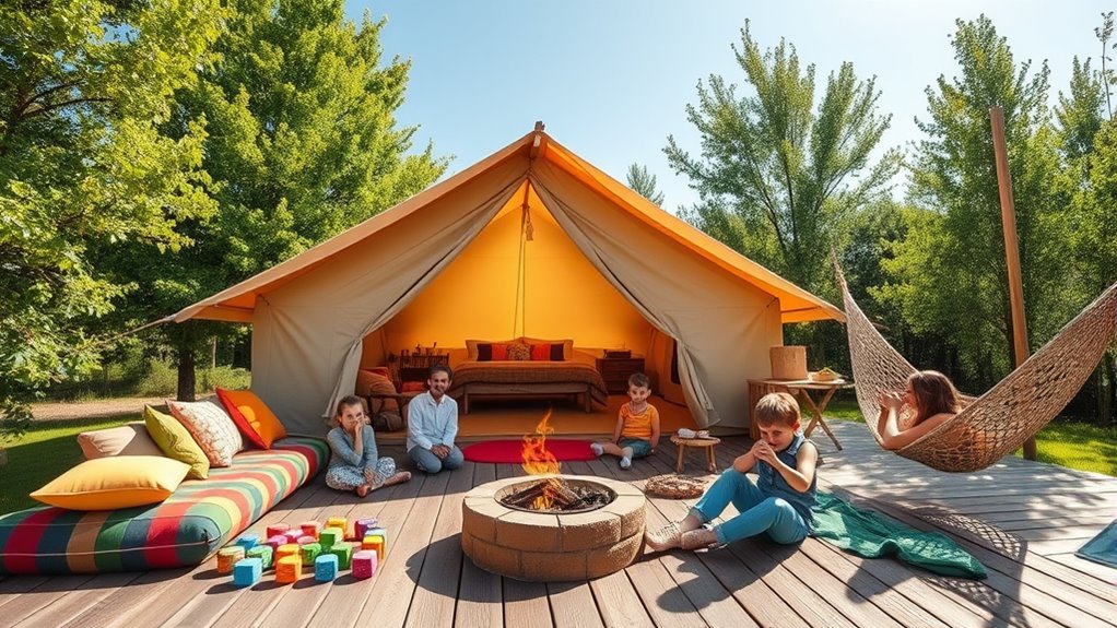 luxury family camping sites