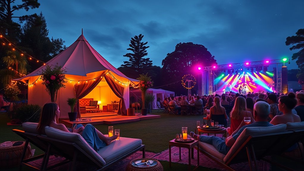 luxury festival camping experience