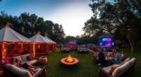 luxury festival camping