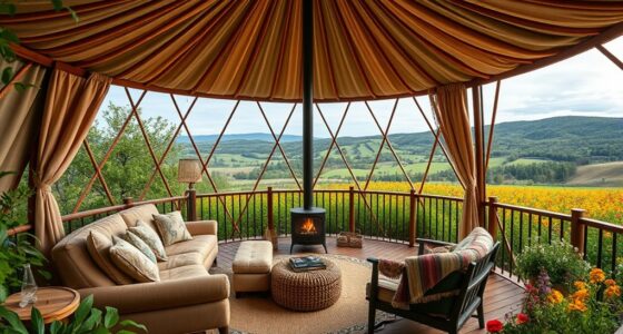 luxury modern yurt accommodations