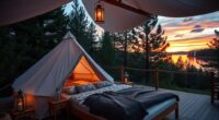 luxury outdoor accommodation experience
