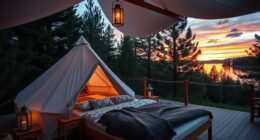 luxury outdoor accommodation experience